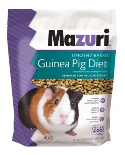 Alimento Premium Cuy Cuyi Cobaya Mazuri Guinea Pig Pack X 2