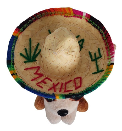 Sombrero Patrio Mexicano Para Perro Raza Chica Ranchero