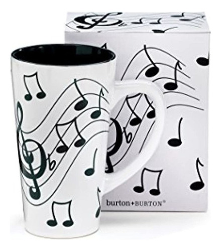 Nota Musical Jazz Ceramic Coffeetea Taza De Viaje Treble Cl
