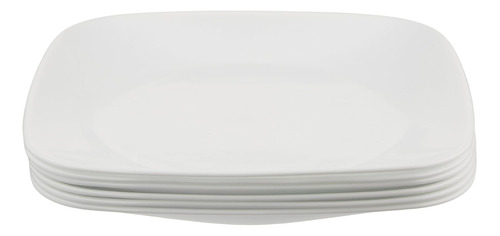 Set De 6 Platos Rojos Rubi Para Cena Corelle Livingware.  B