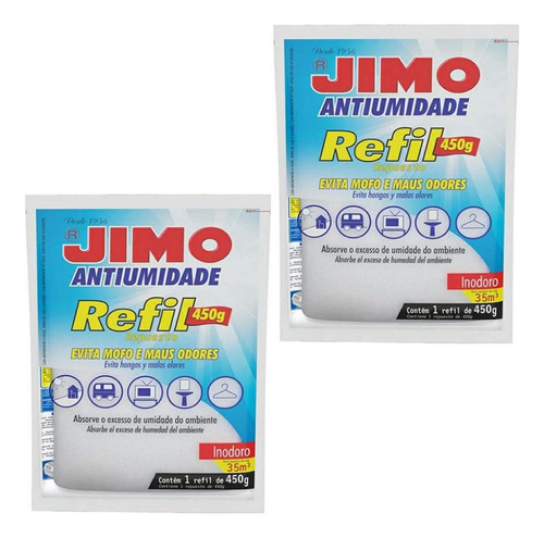 Combo 02un Jimo Antiumidade Refil 450g