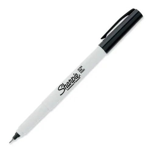 Marcador Permanente Sharpie Doble Punta Negro