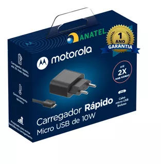Carregador Turbo Original Motorola Moto E5 E6 Play Anatel