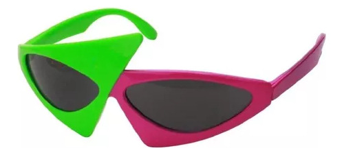 Gafas De Sol Asimétricas Rosas Y Verdes Para Fiestas De Hip