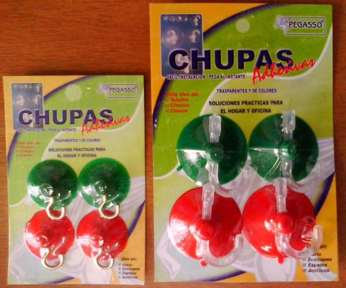 Imagen 6 de 10 de Publicidad Chupa Transparen 9cm+gancho Paqx3unds