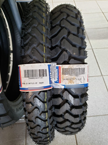 Imagem 2 de 7 de Par Pneus Mitas E-07 90/90-21 140/80-18 Ktm 990 Africa Twin
