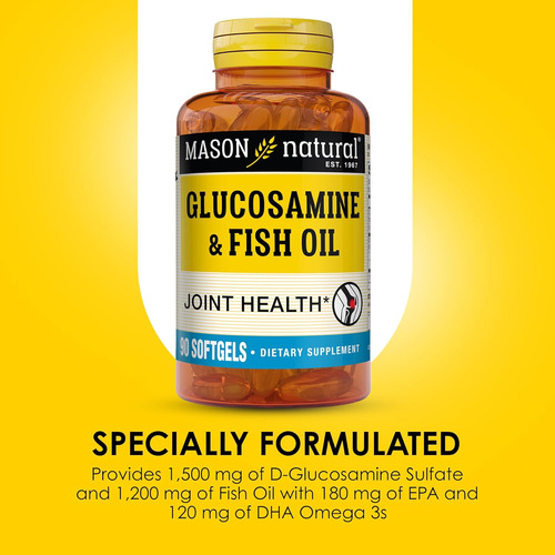 Mason Natural Glucosamine & Fish Oil Supplement With Dha ...
