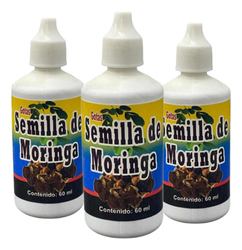 Gotas De Moringa Extracto Natural- 3 Piezas