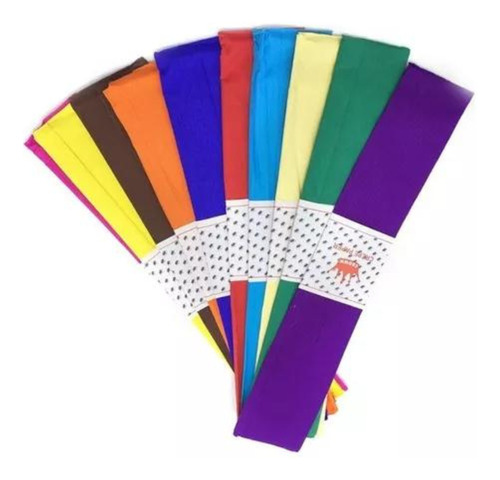 Papel Crepe Pack X10 Colores Surtidos