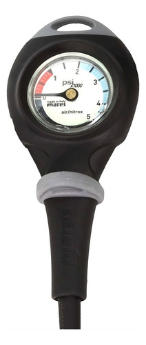 Mares Consola Mission 1 Manómetro Medidor De Presión Buceo Color Negro Psi