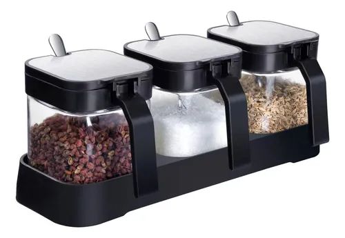 Caja De Condimentos De Cocina Set De 3 Para El Hogar Organización Y Estilo En Tu Cocina De Alta Calidad Everest