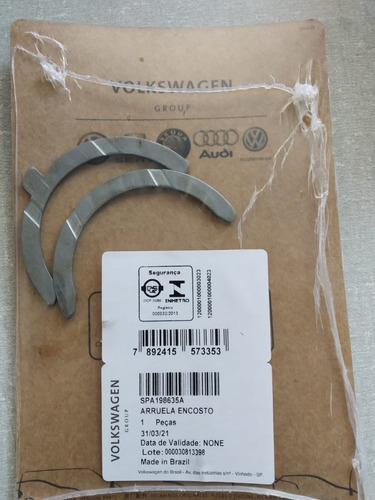 Imagem 2 de 2 de Arruela Encosto Vw 1.0/1.6 1994/2020 Gol/fox/polo/ Std