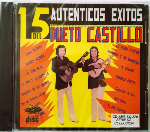 Dueto Castillo 15 Autenticos Exitos Cd Nuevo (Usado)