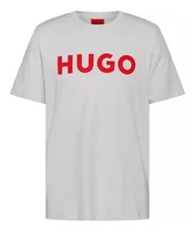 Comprar Playera Hugo Boss Logo Hugo Central Letras Premium Blanca