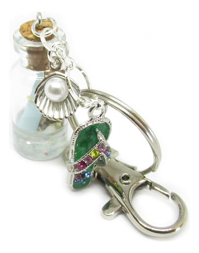 Rear View Mirror Beach Charm - Cute Beach Bottle Car Charm -