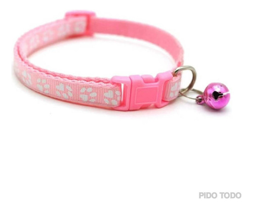 Collar Para Mascota Ajustable Perro Gato Raza Talla Pequeña Color Rosa Tamaño Del Collar 32 X 1 Cm