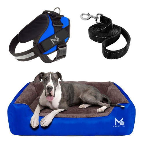 Super Combo / Cama Perros 3xl + Pechera 2xl + Paseador 