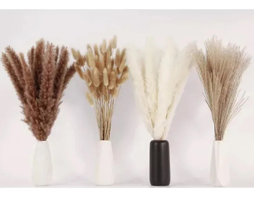 110 Peças De Capim-dos-pampas Secos Para Decoração De Casame