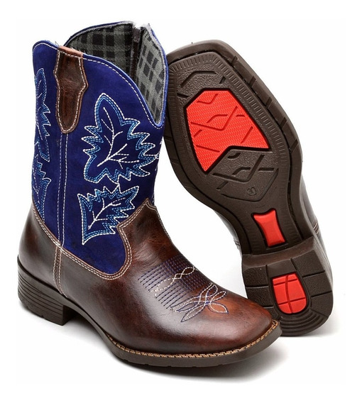 Botas Texanas Infantil Bico Quadrado | MercadoLivre.com.br