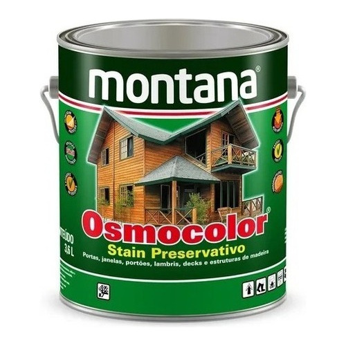 Osmocolor Montana Stain Castanho Uv Deck Madeira 3,6lt