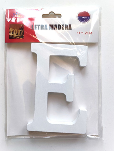 Letras De Madera Decorativas  E De 11x1,2cm