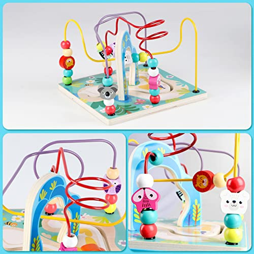 Cubo De Actividades De Madera Qilay Para Niños Pequeños De 3