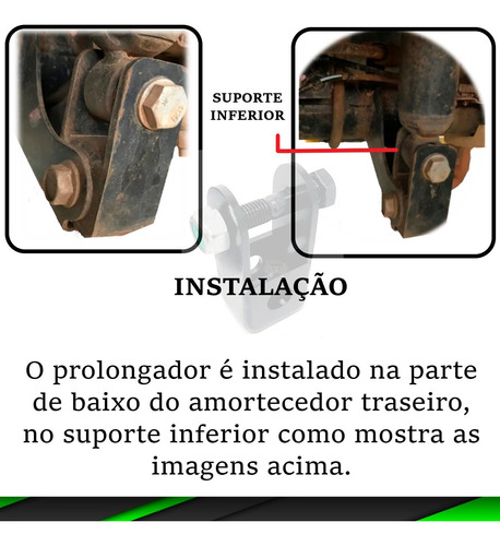 Kit Lift Susp 2 Pol Triton 2008 A 2023 Com Prolongador
