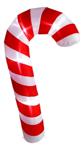 Bastón De Inflable Iluminado Para Navidad, Decoración Para