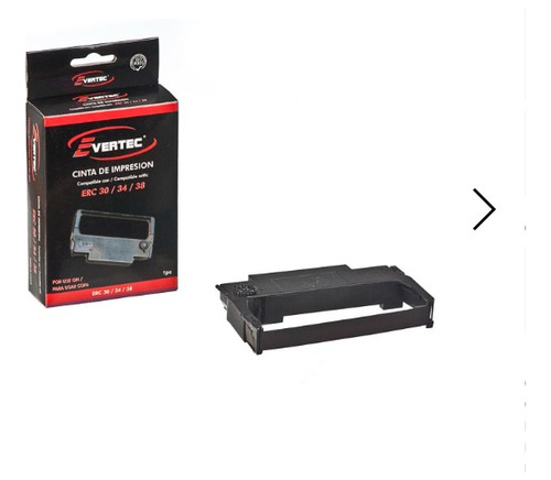 Cinta Evertec Compatible Con Epson Erc 30/34/38 Negra