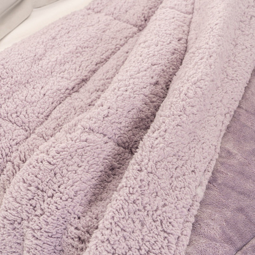 Cobertor Quilt Chiporro Sherpa King Reversible Colores