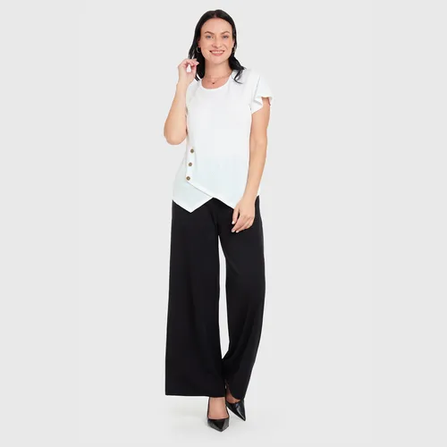 Polera Mujer Manga Tipo Flare Crudo Fashion's Park 362