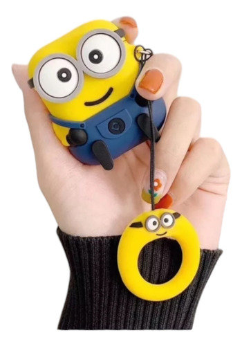 Audífonos Minions Inalambricos Bluetooth De Dibujos+ Funda 