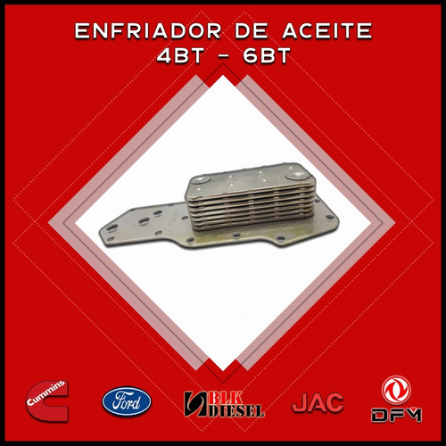 Enfriador De Aceite 4bt 6bt Ford Cargo/ Jac / Dongfeng