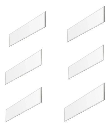 Pack X6 Panel Led 120x30 40w 1200x300 Embutir Estructura Luz Neutra