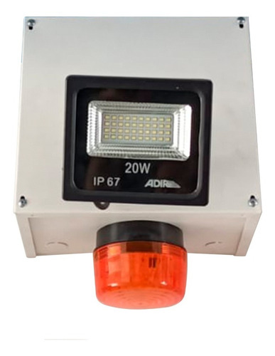 Alarma Vecinal + Control + Reflector 20w  