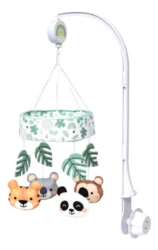 Mueble de cuna para bebé Selvinha, canción de cuna musical, color buba, color animal