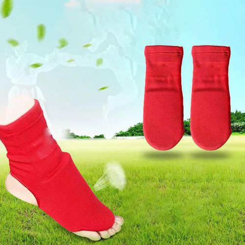 Protector De Pie Elástico Fitness Empeine Talla L Rojo