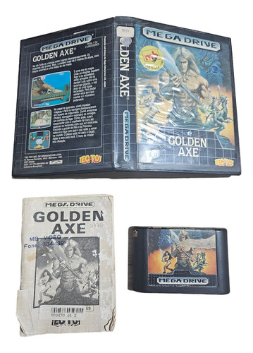 Golden Axe Mega Drive Tectoy Com Caixa E Manual Original (Usado)
