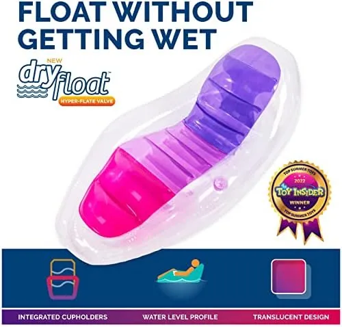 Swimways Dry Float Lounger Pool Float, Silla Reclinable Para