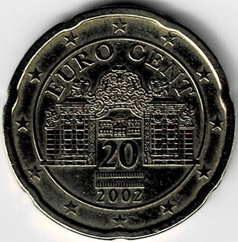 Moneda  De  Austria  20  Cent  De  Euro  2002  Excelente  