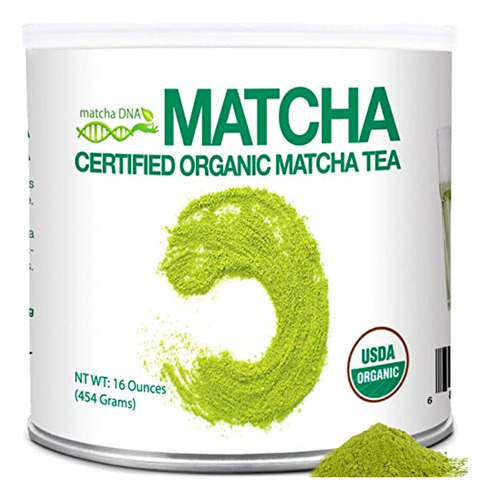 Polvo De Té Verde Matcha Orgánico Certificado Matcha Dna (la