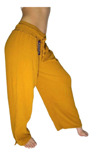 Pantalon Babucha Bambula Yoga Taichi Meditacion Clasica