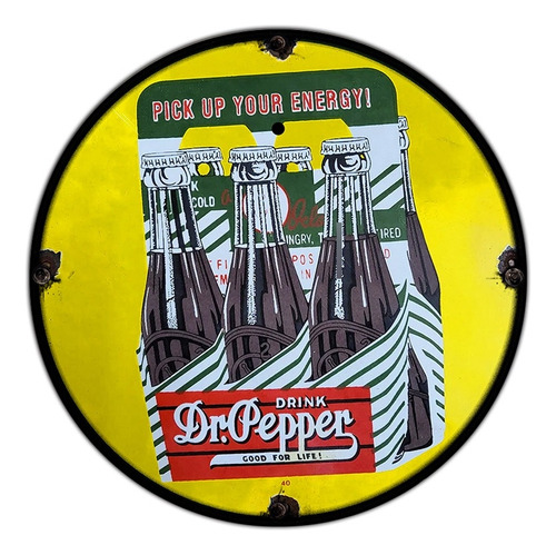 #757 - Cuadro Decorativo - Dr. Peppers Retro Bar No Chapa