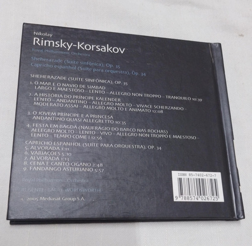 Cd Rimsky-korsakov- Royal Philharmonic Orchestra- 12 (25919) (Usado)