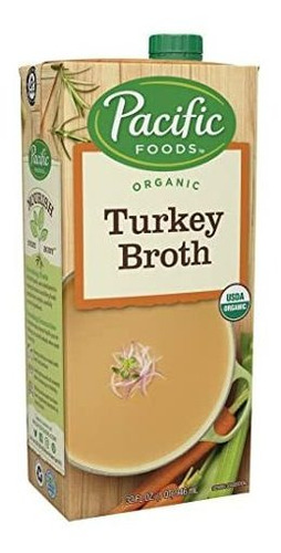 Pacífico Alimentos Orgánicos Turquía Caldo, Cajas De Cartón 