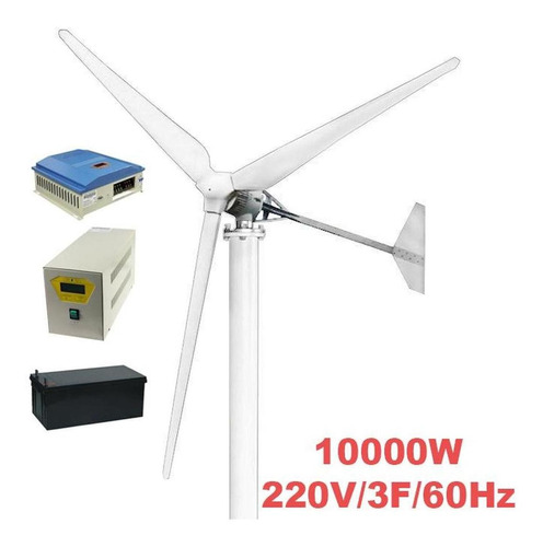 Turbina Eólica Horizontal, Mxerk-001, Generador 10000w, 220v