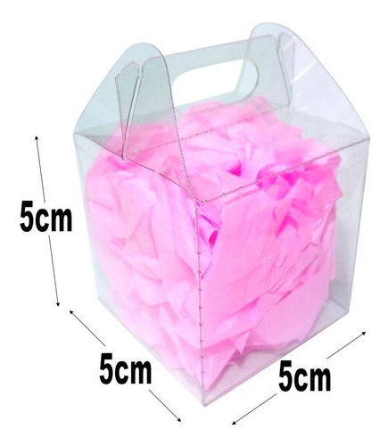 Imagen 2 de 5 de 40 Caja Transparente Para Recuerdo 5cm, Cajita Cubo Acetato
