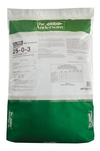 Fertilizante - The Andersons 25-0-3 Turf Fertilizer With 2% 