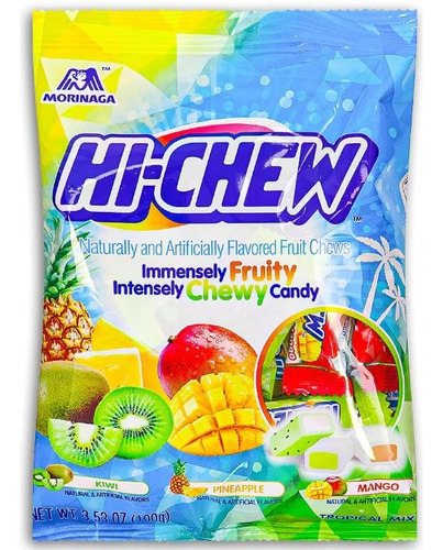 Moringa Hi-chew Dulce Importado Sabor Tropical Mix 100g