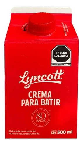 Crema Para Batir Lyncott 500 Ml